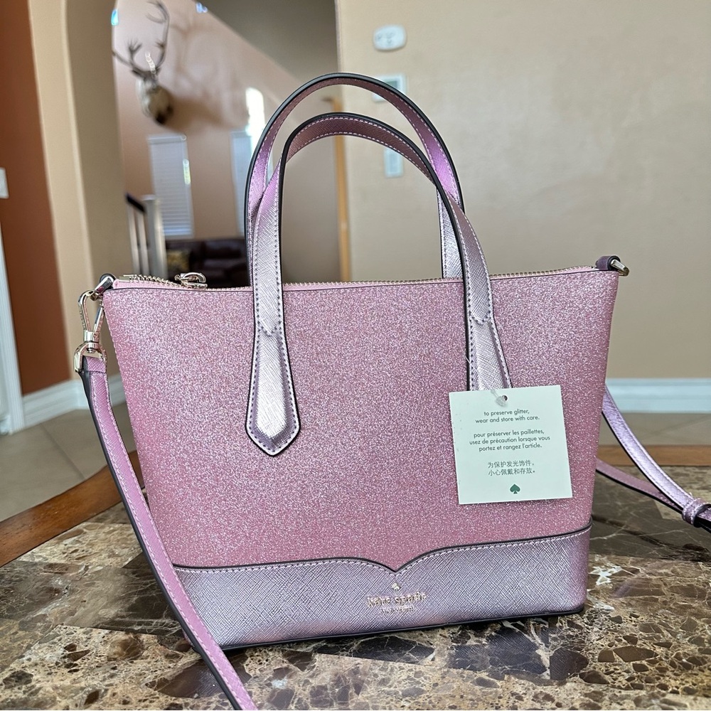 Authentic Kate Spade Lola Glitter Satchel - Picture 2 of 15